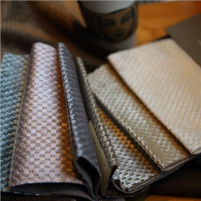 Poliesterska pletena crna jacquard kućna tekstilna tkanina